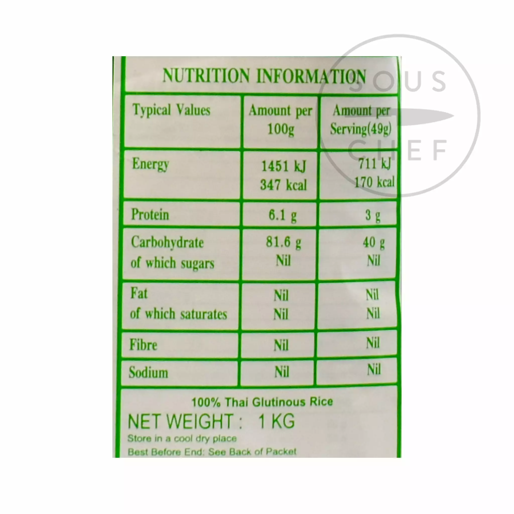 Royal Umbrella Glutinous Sticky Rice 1kg 5 Royal Umbrella Glutinous Sticky Rice 1kg