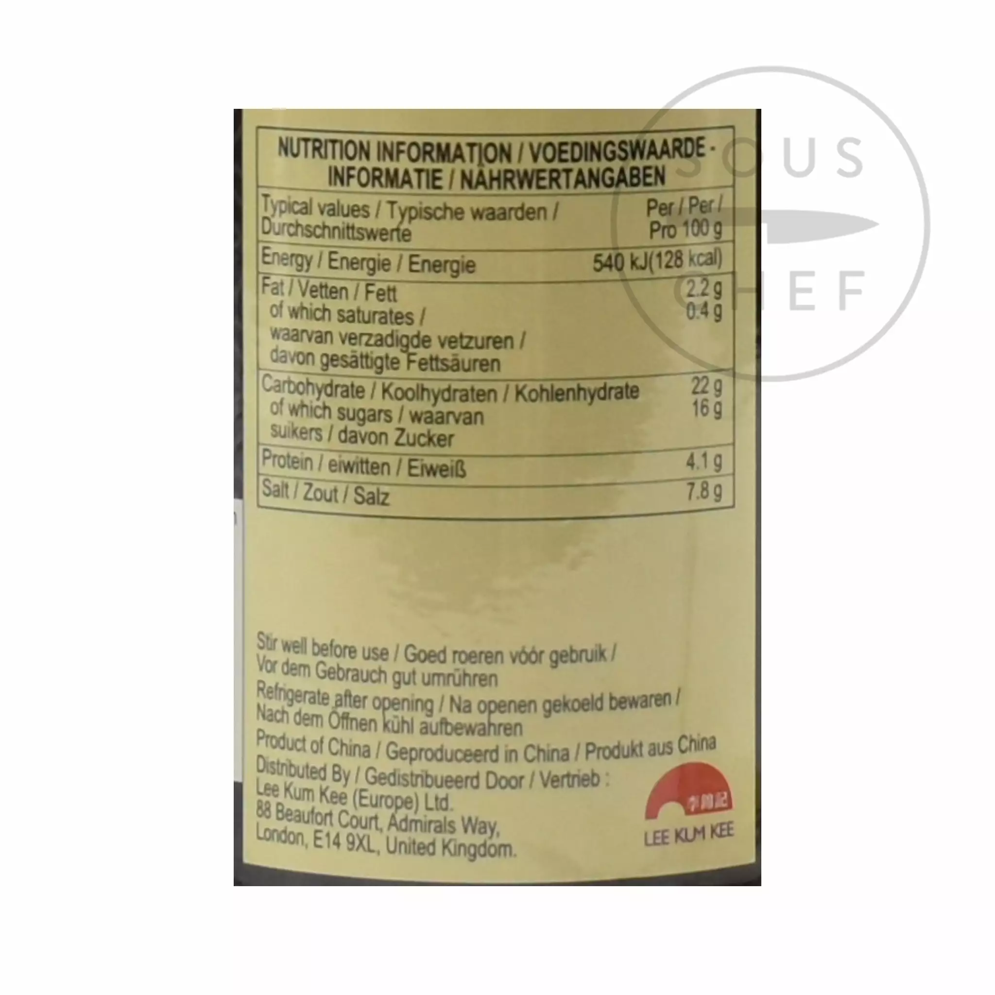 Ingredients Lee Kum Kee Black Pepper Sauce 350g 4 Ingredients Lee Kum Kee Black Pepper Sauce 350g