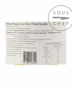 Ingredients Hong Brand Loo Choo Broad Noodle 300g