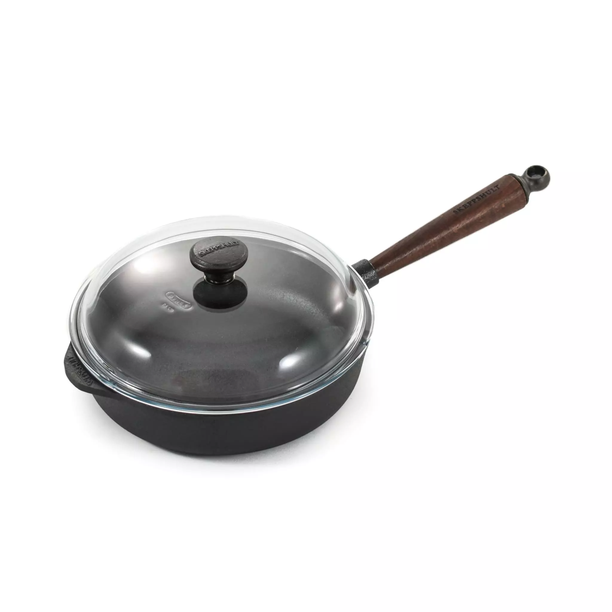 Cookware Skeppshult Traditional Cast Iron Deep Saute Pan With Lid 25cm 3 Cookware Skeppshult Traditional Cast Iron Deep Saute Pan With Lid 25cm