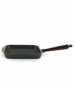 Skeppshult Traditional Cast Iron Square Grill Pan 25cm Cookware