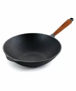 Skeppshult Traditional Cast Iron Wok 30cm Cookware