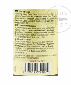Lee Kum Kee Spare Rib Sauce 397g Ingredients