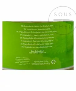 Ingredients Golden Swan Whole Water Chestnuts 227g