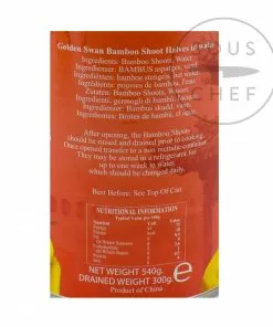 Ingredients Golden Swan Bamboo Halves 540g
