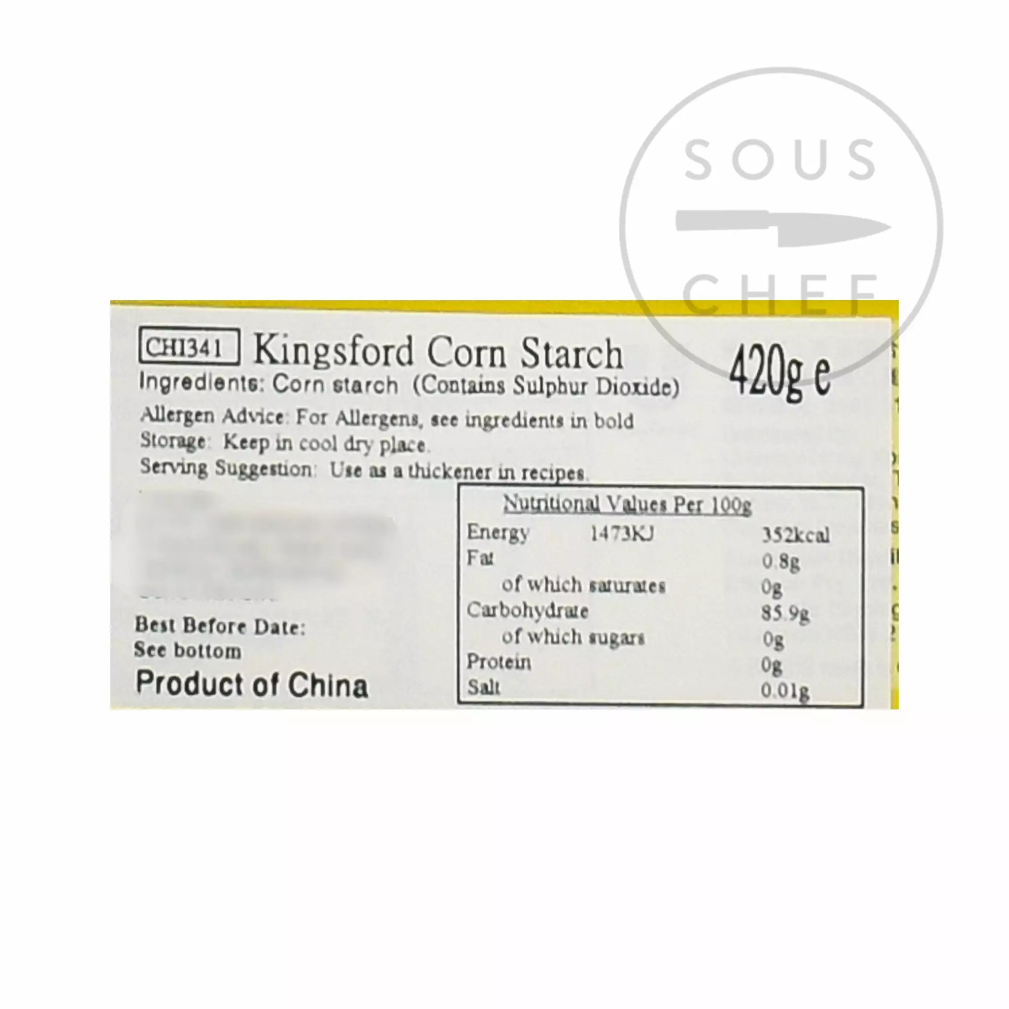 Knorr Ingredients Kingsford Corn Starch 420g 4 Knorr Ingredients Kingsford Corn Starch 420g