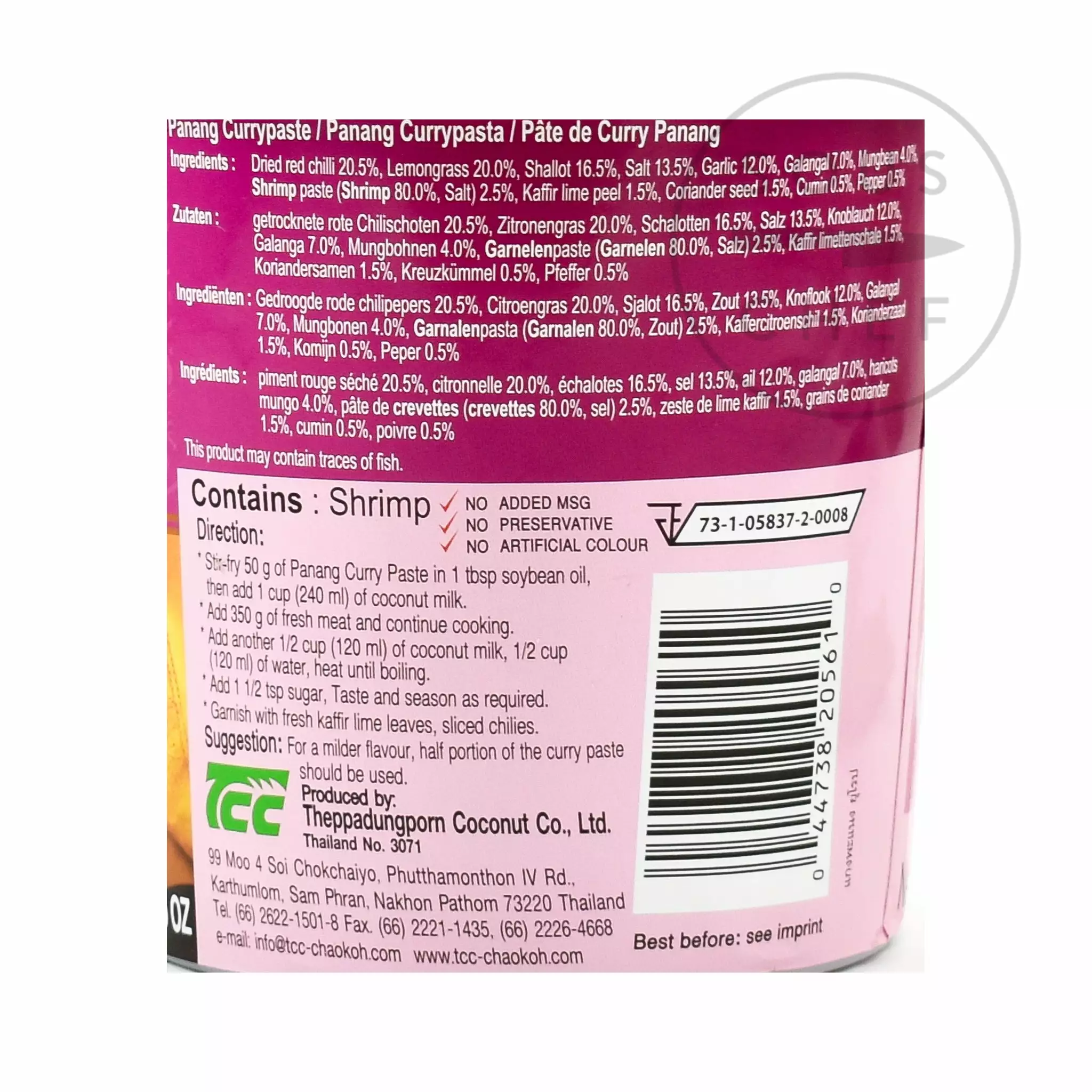 Mae Ploy Penang Curry Paste 1kg 4 Mae Ploy Penang Curry Paste 1kg