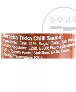 Ingredients Flying Goose Sriracha Tikka 455ml