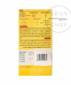 Anjoman Saffron Spanish Ingredients