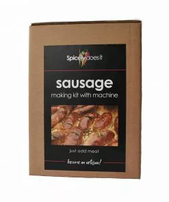 Spicely Does It Sausage Making Kit With Machine Ingredients