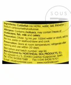 Nortindal Squid Ink Jar (Cuttlefish Ink) Seaweed & Squid Ink