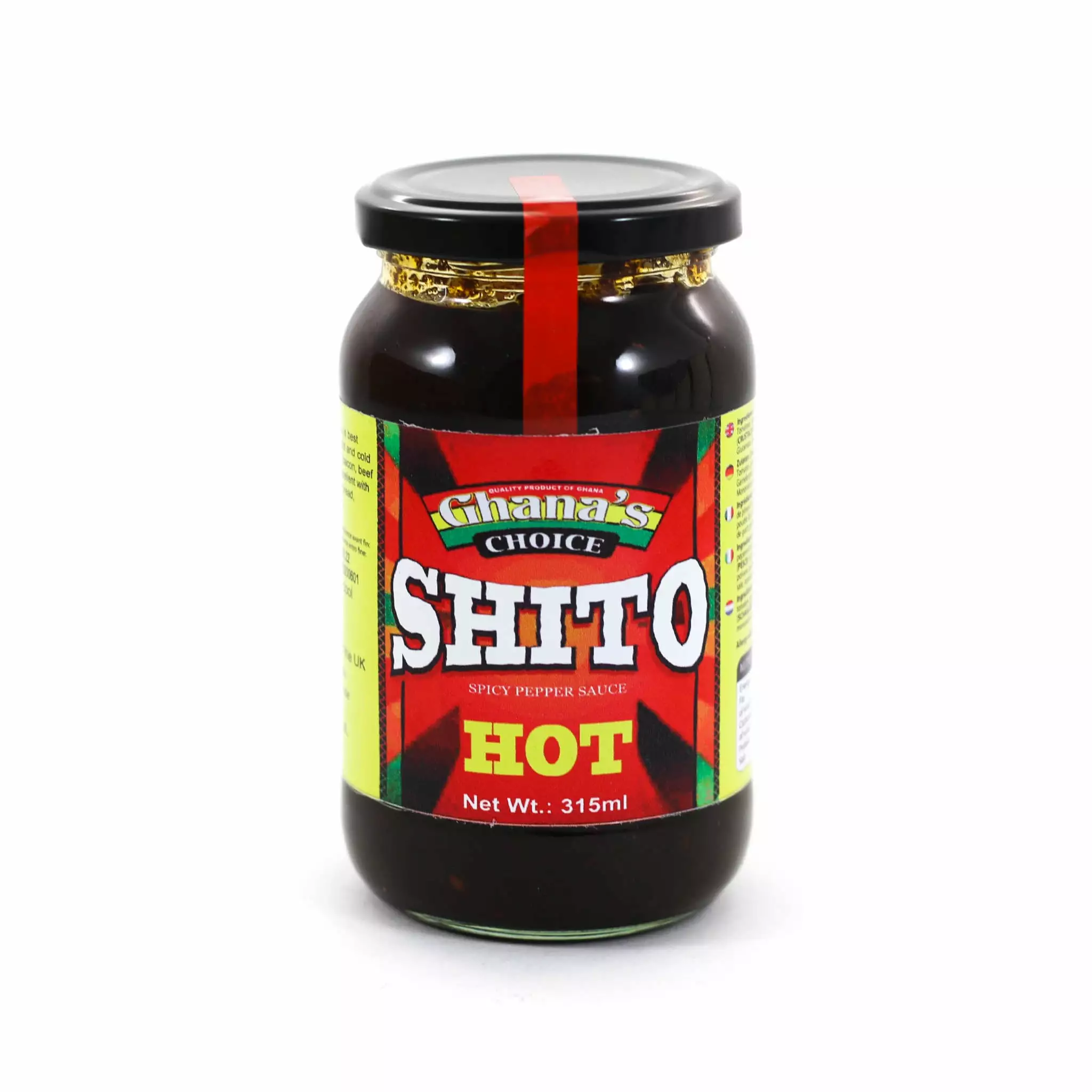 Ingredients Ghana's Choice Shito Hot Pepper Sauce 315ml 3 Ingredients Ghana's Choice Shito Hot Pepper Sauce 315ml