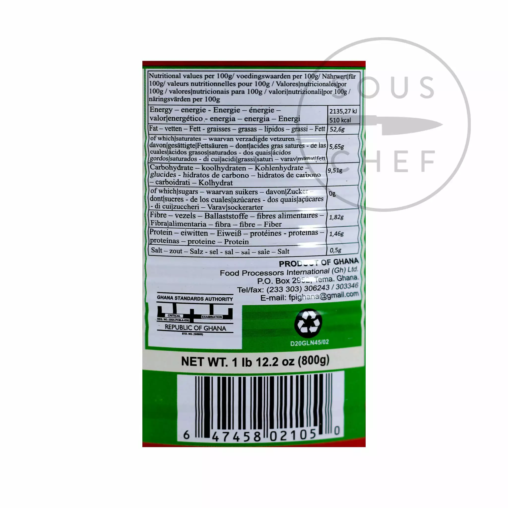 Ghana Fresh Palm Nut Cream 800g 5 Ghana Fresh Palm Nut Cream 800g