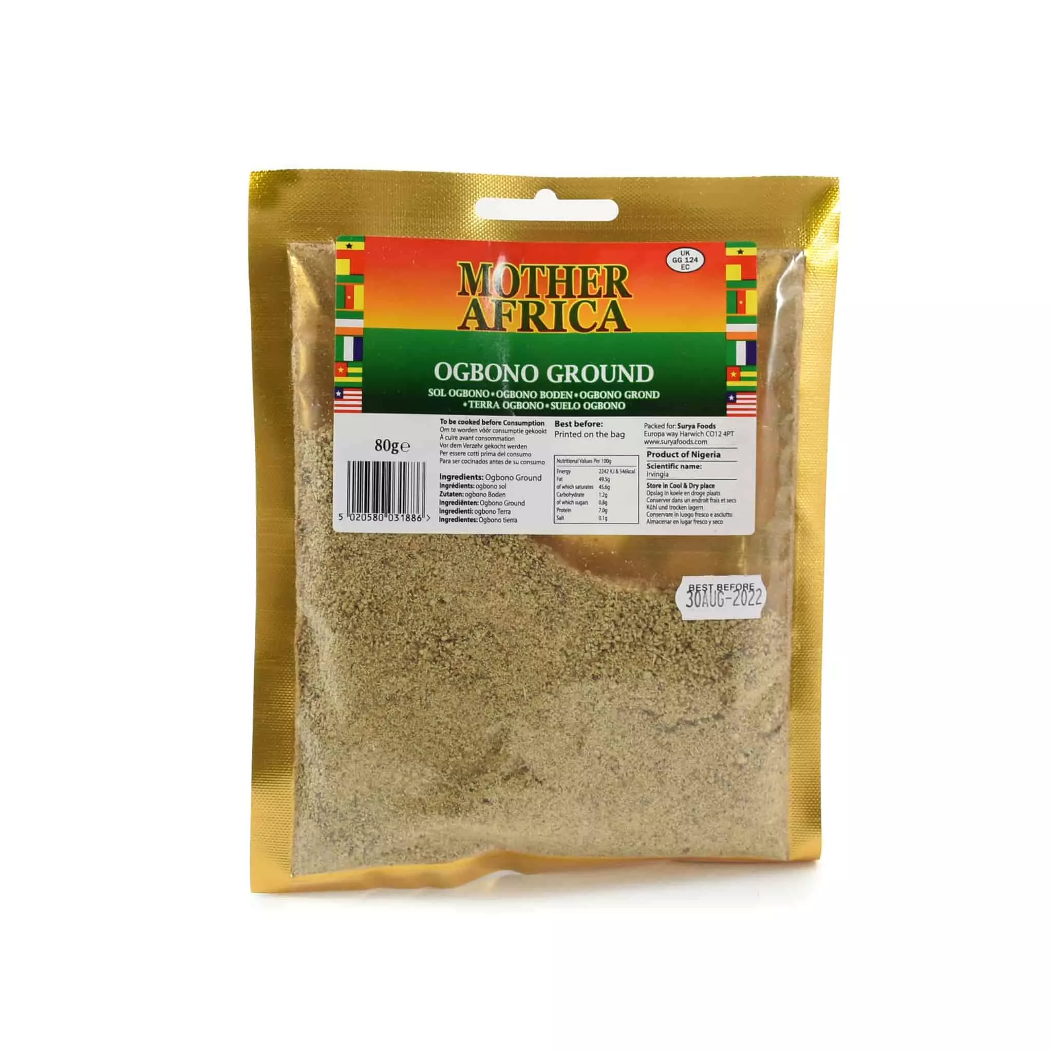 Mother Africa Ground Ogbono 80g Ingredients 3 Mother Africa Ground Ogbono 80g Ingredients