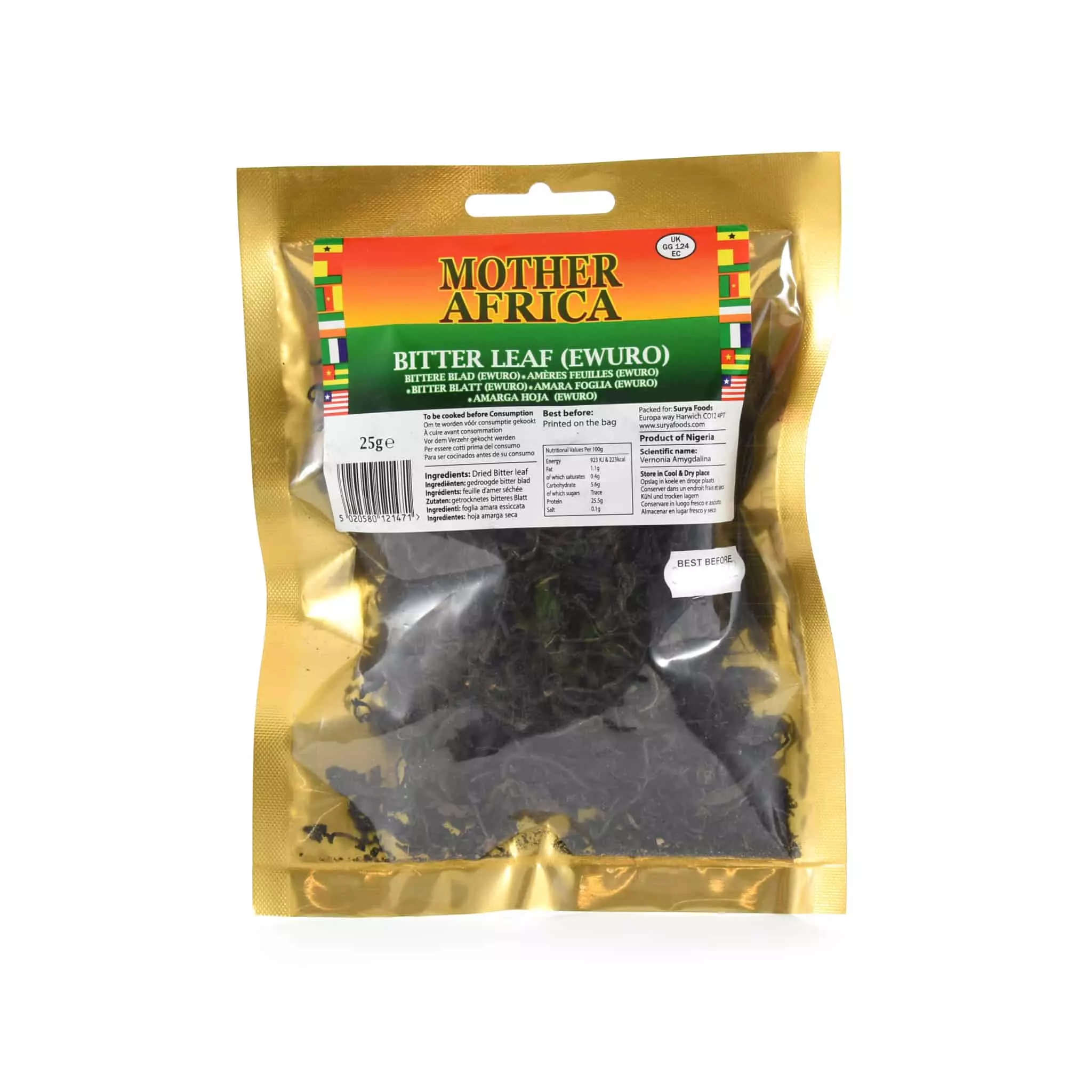 Mother Africa Bitter Leaves 25g Ingredients 3 Mother Africa Bitter Leaves 25g Ingredients