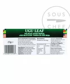 Ingredients Mother Africa Ugu Leaf 25g
