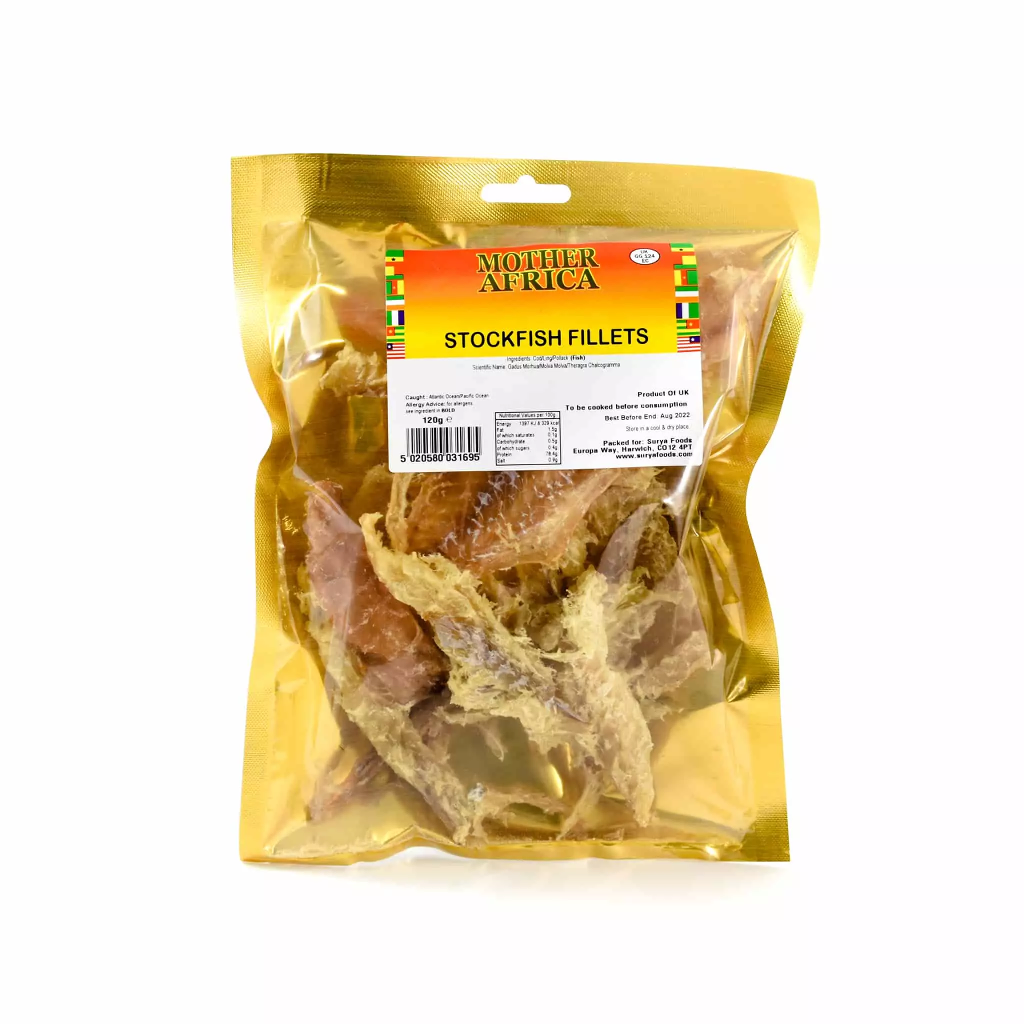 Mother Africa Stockfish Fillets 120g Ingredients 3 Mother Africa Stockfish Fillets 120g Ingredients