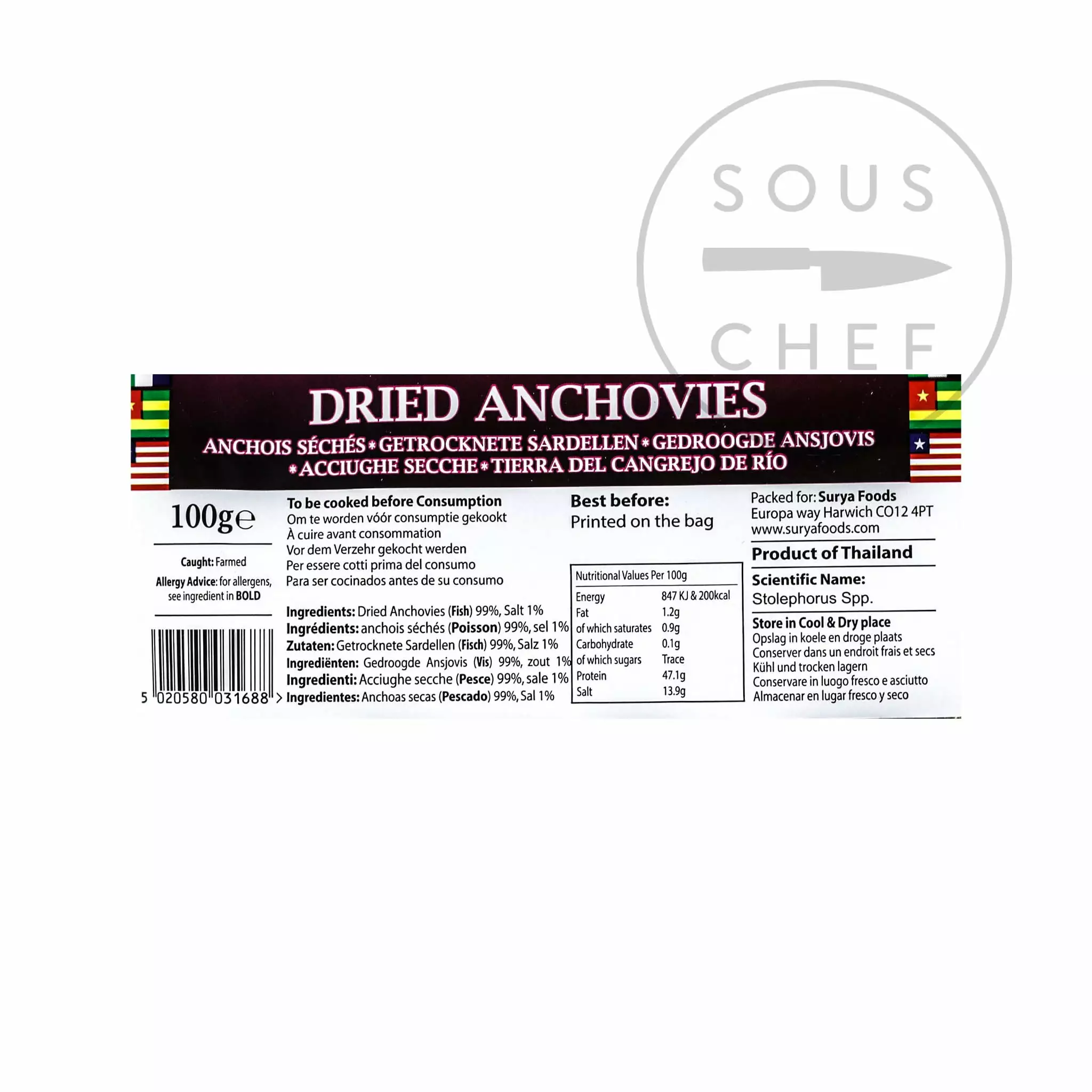 Mother Africa Dried Anchovies 100g 4 Mother Africa Dried Anchovies 100g