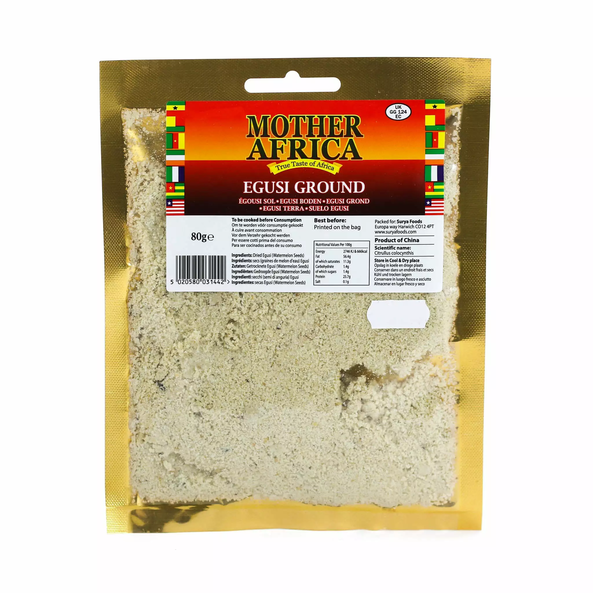 Ingredients Mother Africa Ground Egusi 80g 3 Ingredients Mother Africa Ground Egusi 80g