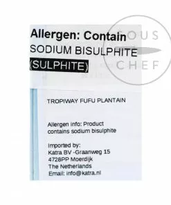Ingredients Tropiway Plantain Fufu Flour 680g 7 Ingredients Tropiway Plantain Fufu Flour 680g