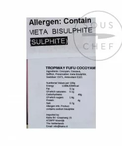 Ingredients Tropiway Cocoyam Fufu Flour 680g