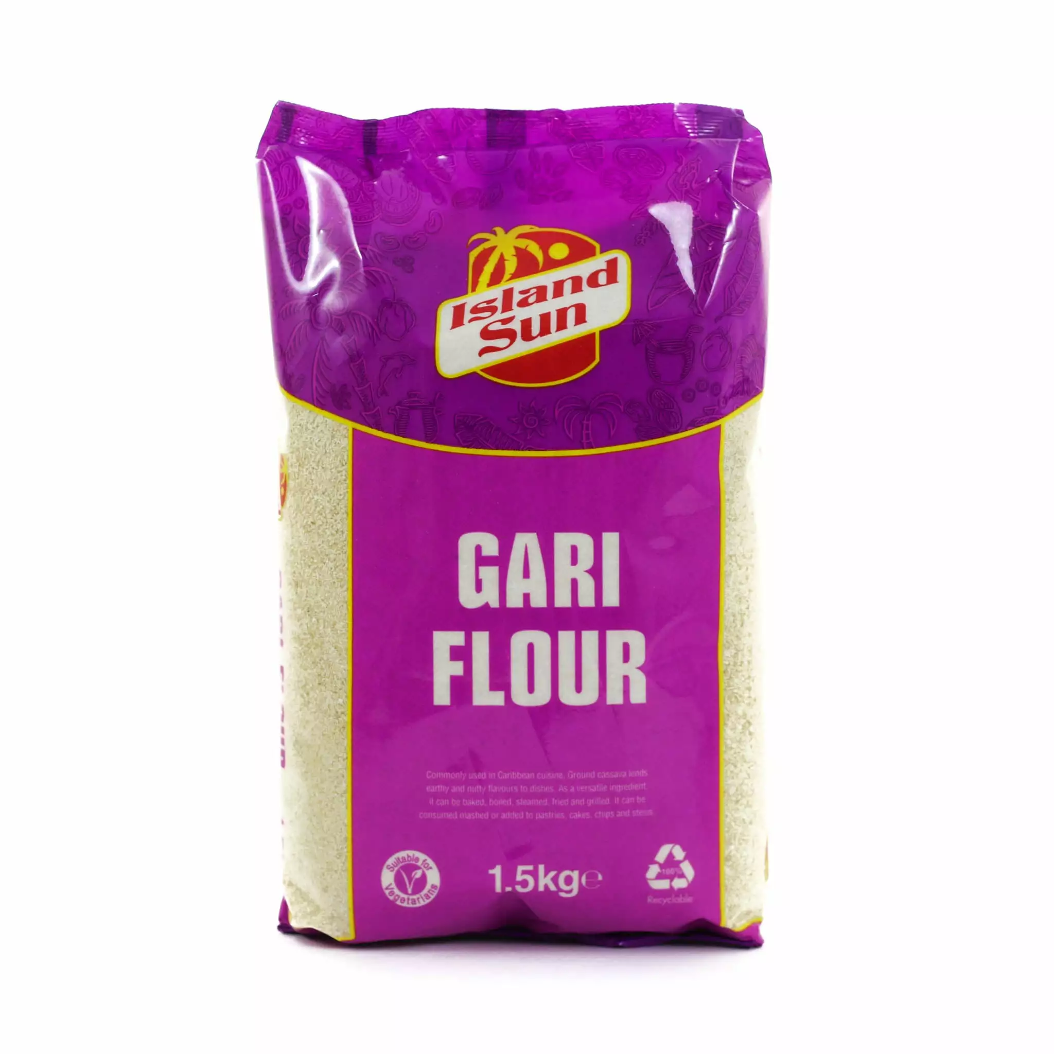 Ingredients Island Sun White Gari 1.5kg 3 Ingredients Island Sun White Gari 1.5kg