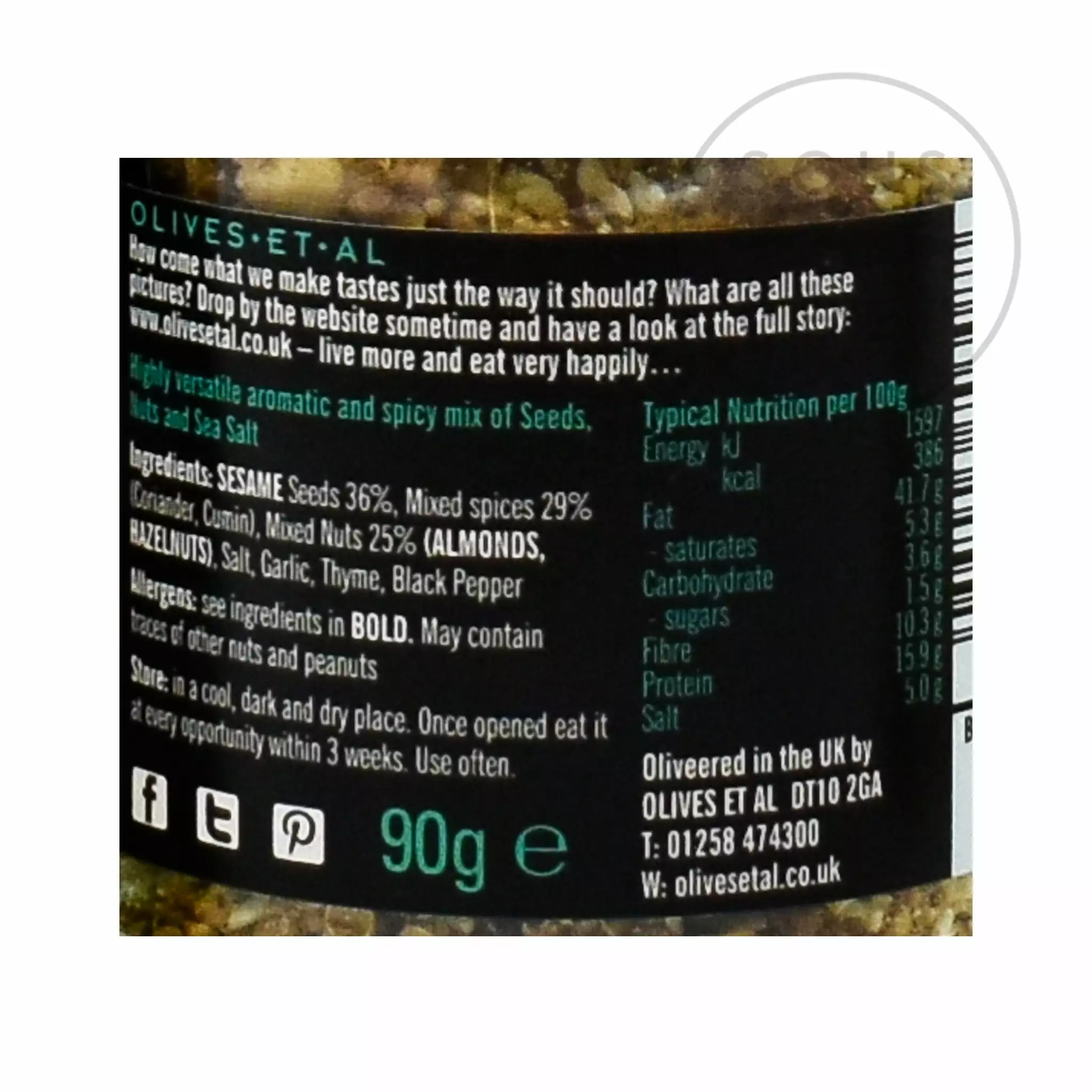 Olives Et Al Egyptian Dukkah 90g 4 Olives Et Al Egyptian Dukkah 90g