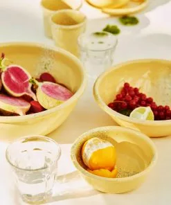 Kapka Splatter Fest Enamel Bowl Yellow Enamel - Kapka