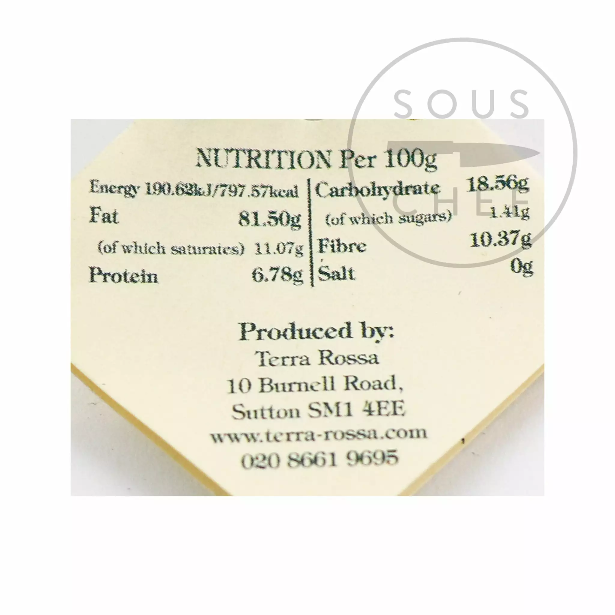 Terra Rossa Zaatar & Pine Nut Sauce 170g Ingredients 4 Terra Rossa Zaatar & Pine Nut Sauce 170g Ingredients