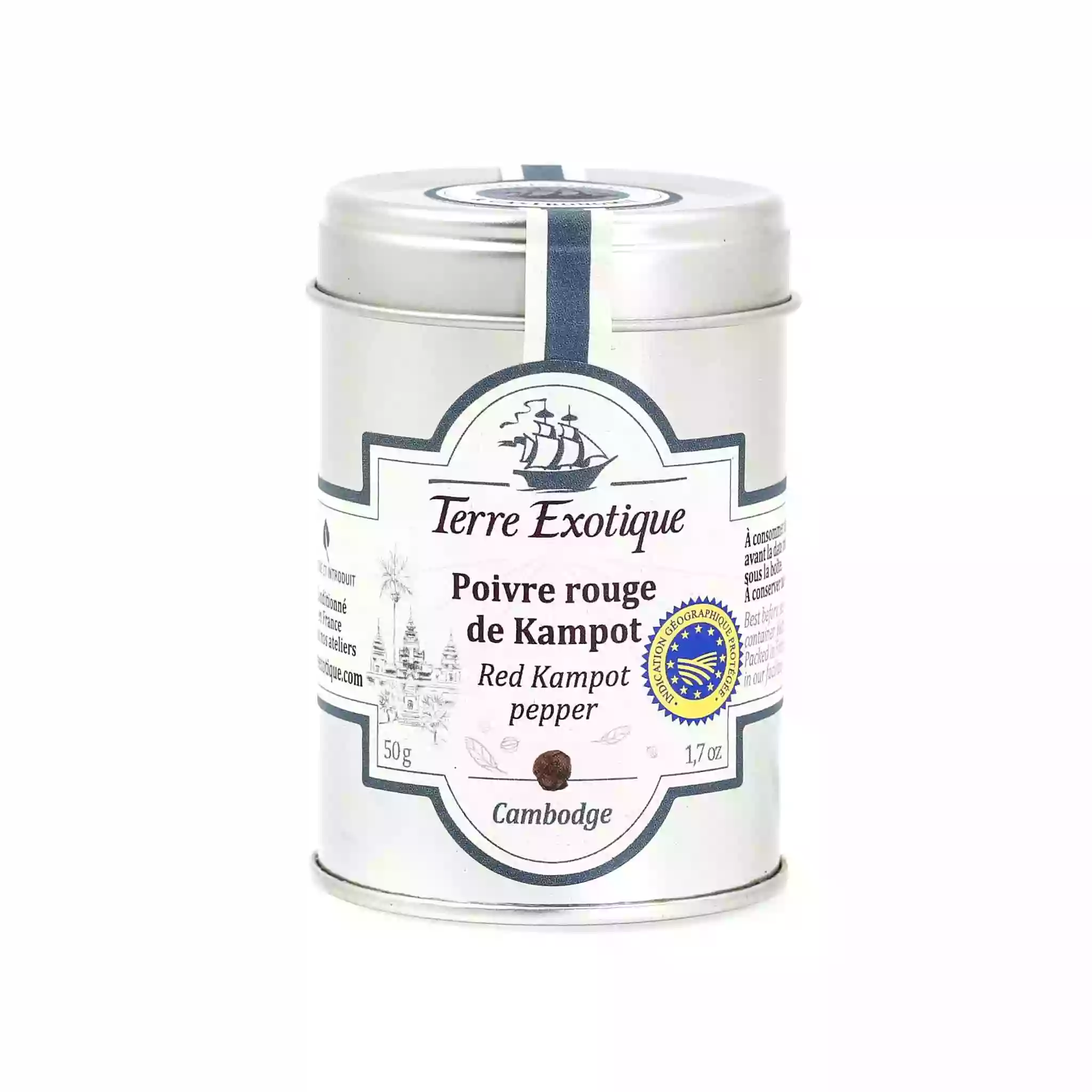 Terre Exotique Red Kampot Pepper 50g Ingredients 3 Terre Exotique Red Kampot Pepper 50g Ingredients