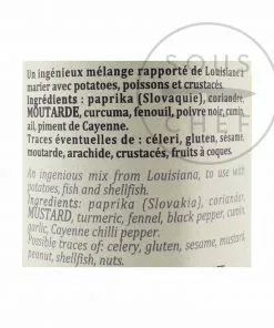 Terre Exotique Cajun Spice Blend 60g Ingredients 7 Terre Exotique Cajun Spice Blend 60g Ingredients