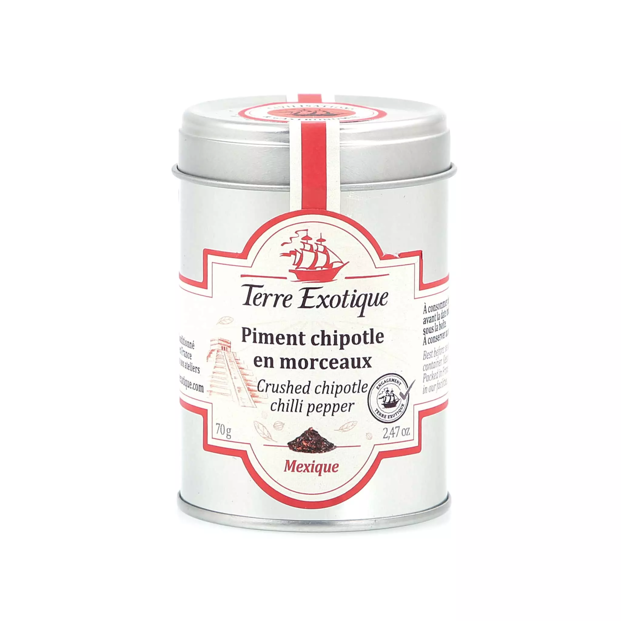 Ingredients Terre Exotique Crushed Chipotle Chilli Pepper 70g 3 Ingredients Terre Exotique Crushed Chipotle Chilli Pepper 70g