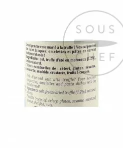 Ingredients Terre Exotique Diamond Salt With Summer Truffle Flavour 60g