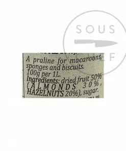 Ingredients Terre Exotique Praline Paste 100g