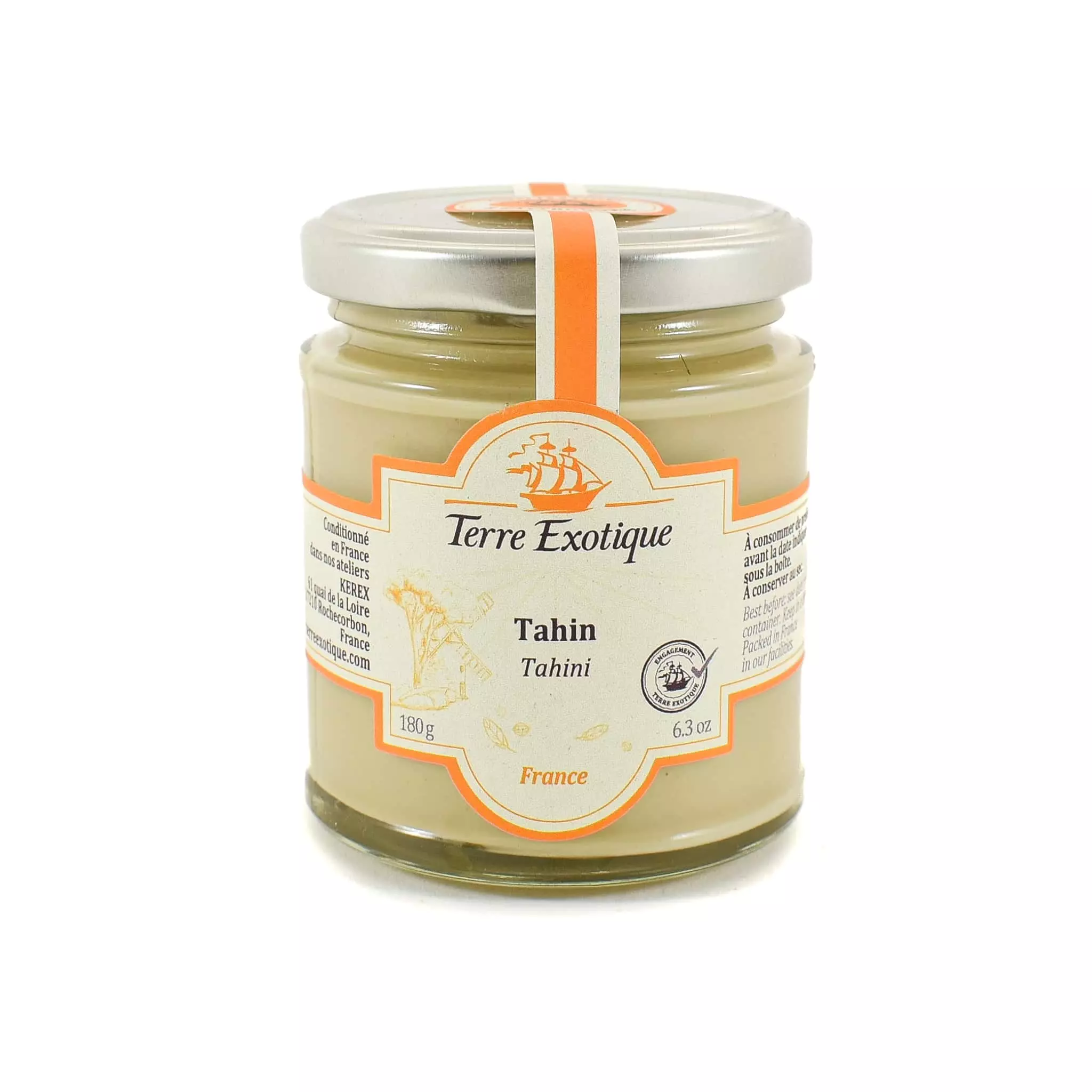Terre Exotique Organic Tahini 180g Ingredients 3 Terre Exotique Organic Tahini 180g Ingredients