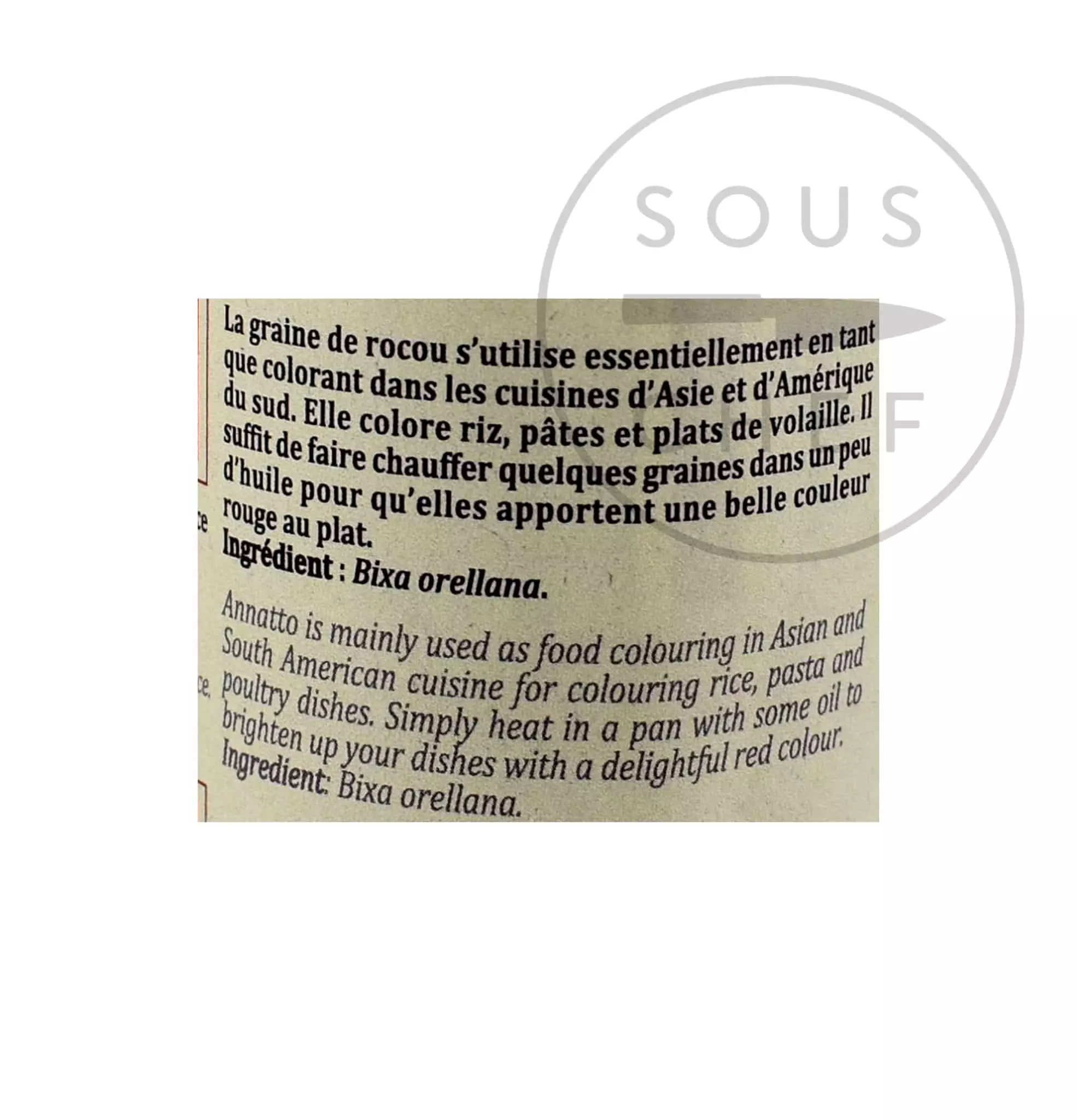 Terre Exotique Annatto Seeds 70g 6 Terre Exotique Annatto Seeds 70g