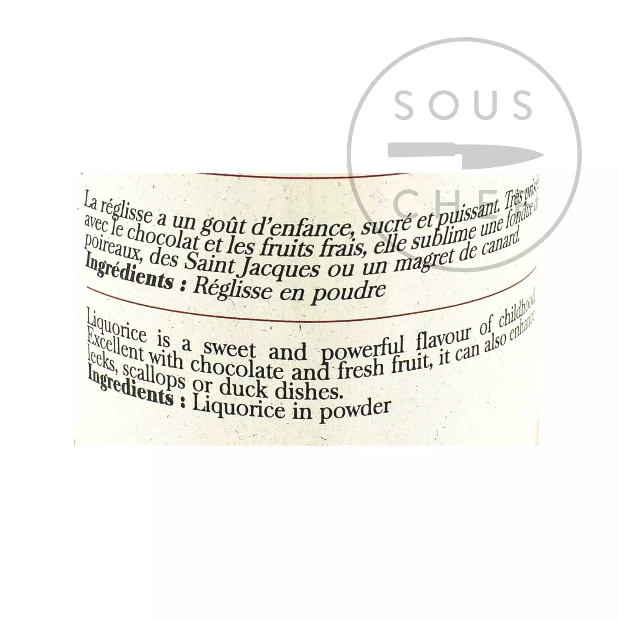 Ingredients Terre Exotique Liquorice Powder 70g 4 Ingredients Terre Exotique Liquorice Powder 70g