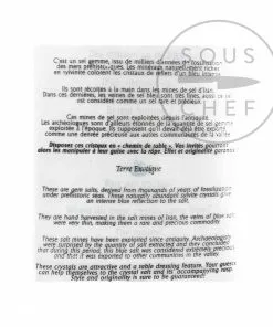 Terre Exotique Blue Salt From Persia With Grater 400g Ingredients