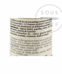 Ingredients Terre Exotique Guacamole Spice Blend 55g