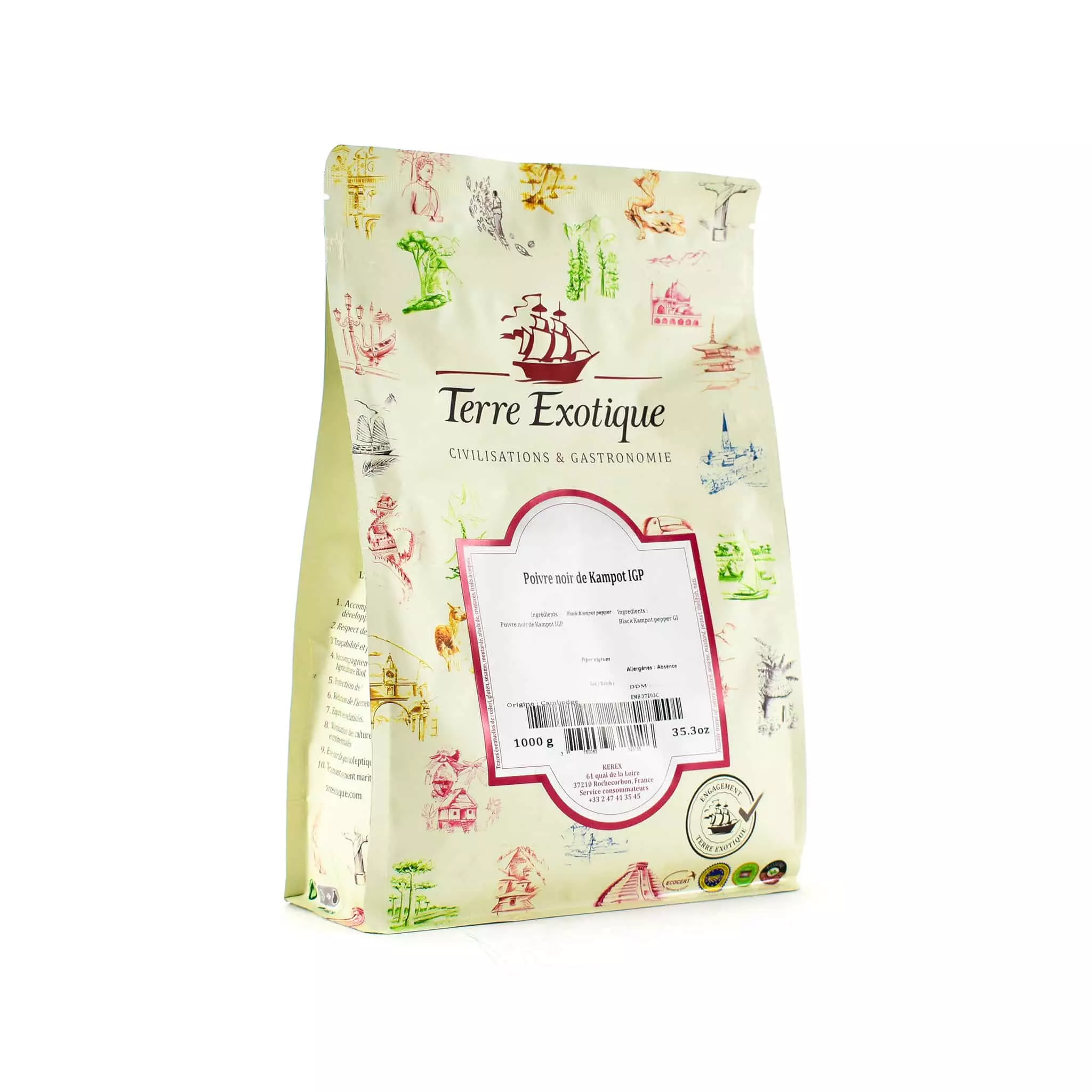 Terre Exotique Black Kampot Pepper 1kg 3 Terre Exotique Black Kampot Pepper 1kg