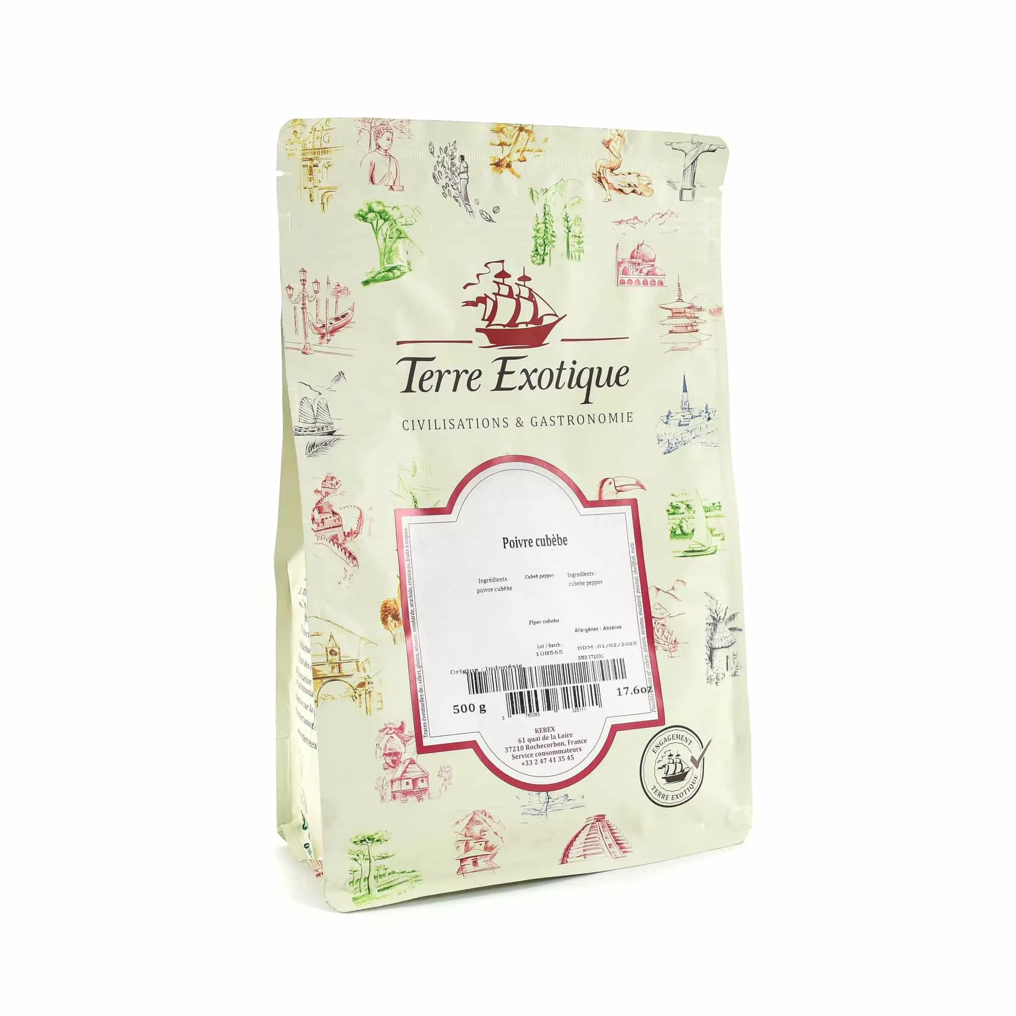 Terre Exotique Cubeb Pepper 500g Ingredients 3 Terre Exotique Cubeb Pepper 500g Ingredients