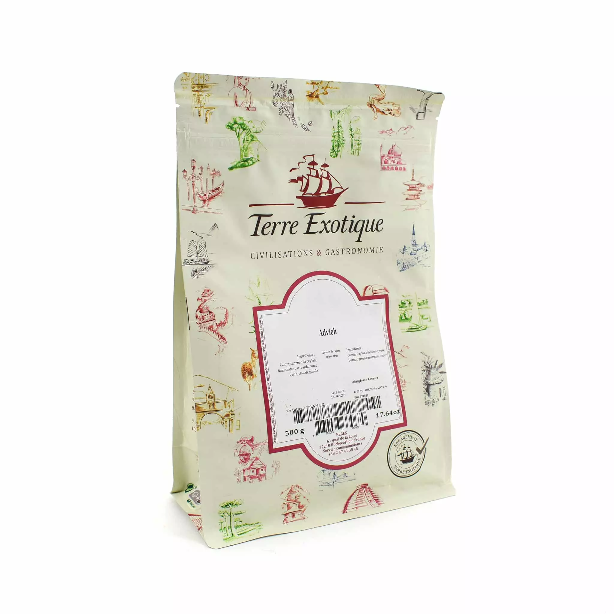 Terre Exotique Advieh Persian Seasoning 500g Ingredients 3 Terre Exotique Advieh Persian Seasoning 500g Ingredients