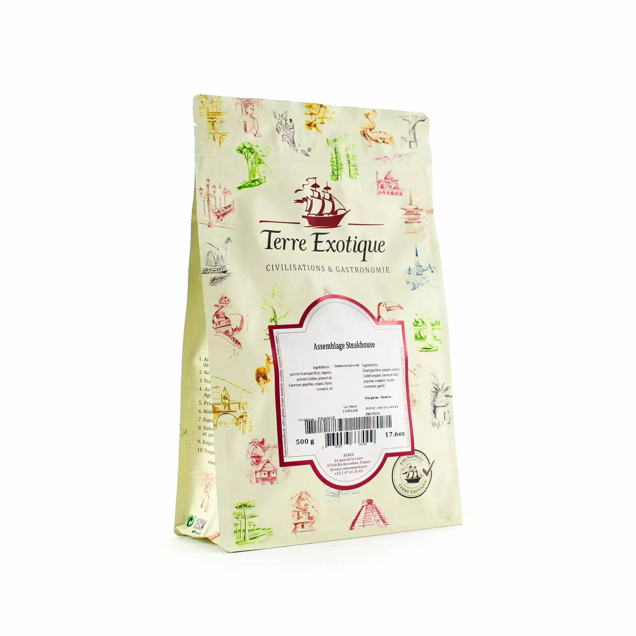 Terre Exotique Steakhouse Spice Rub 500g 3 Terre Exotique Steakhouse Spice Rub 500g