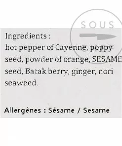 Terre Exotique Shichimi Togarashi Spices 500g