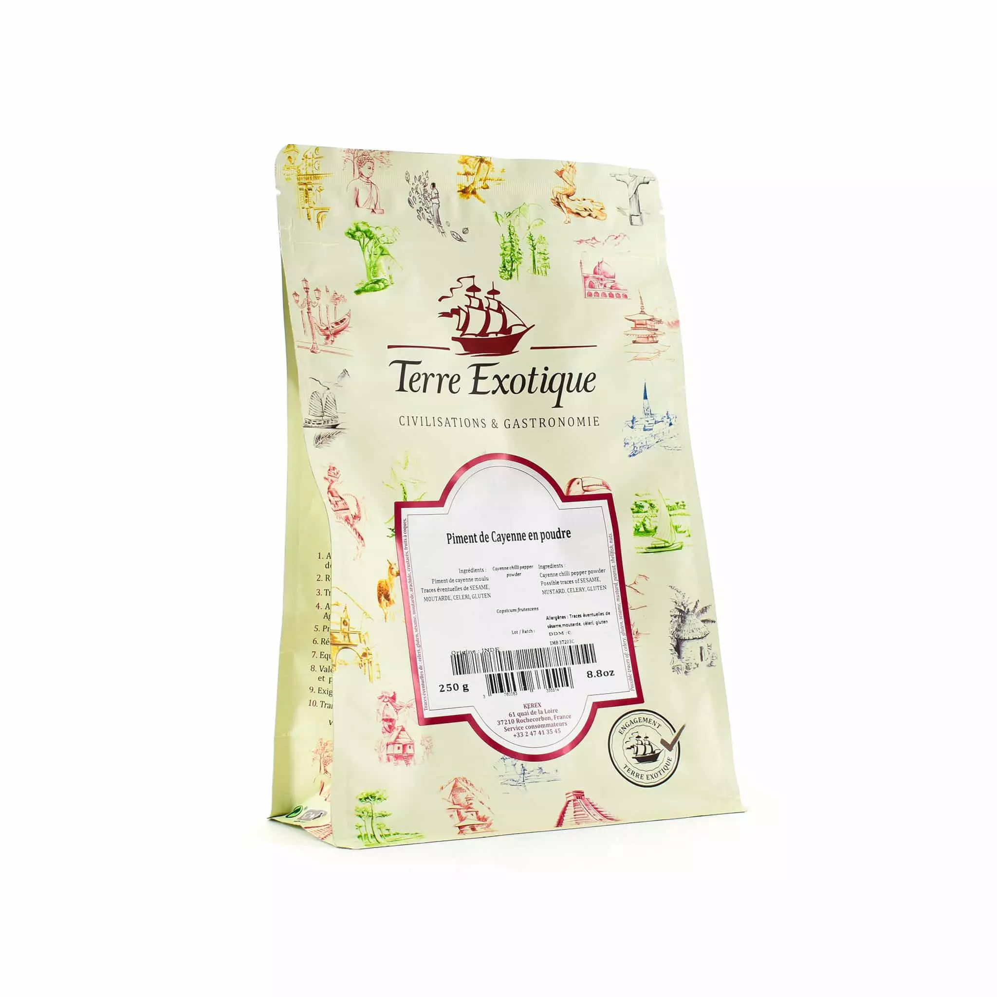 Ingredients Terre Exotique Cayenne Chilli Pepper Powder 250g 3 Ingredients Terre Exotique Cayenne Chilli Pepper Powder 250g