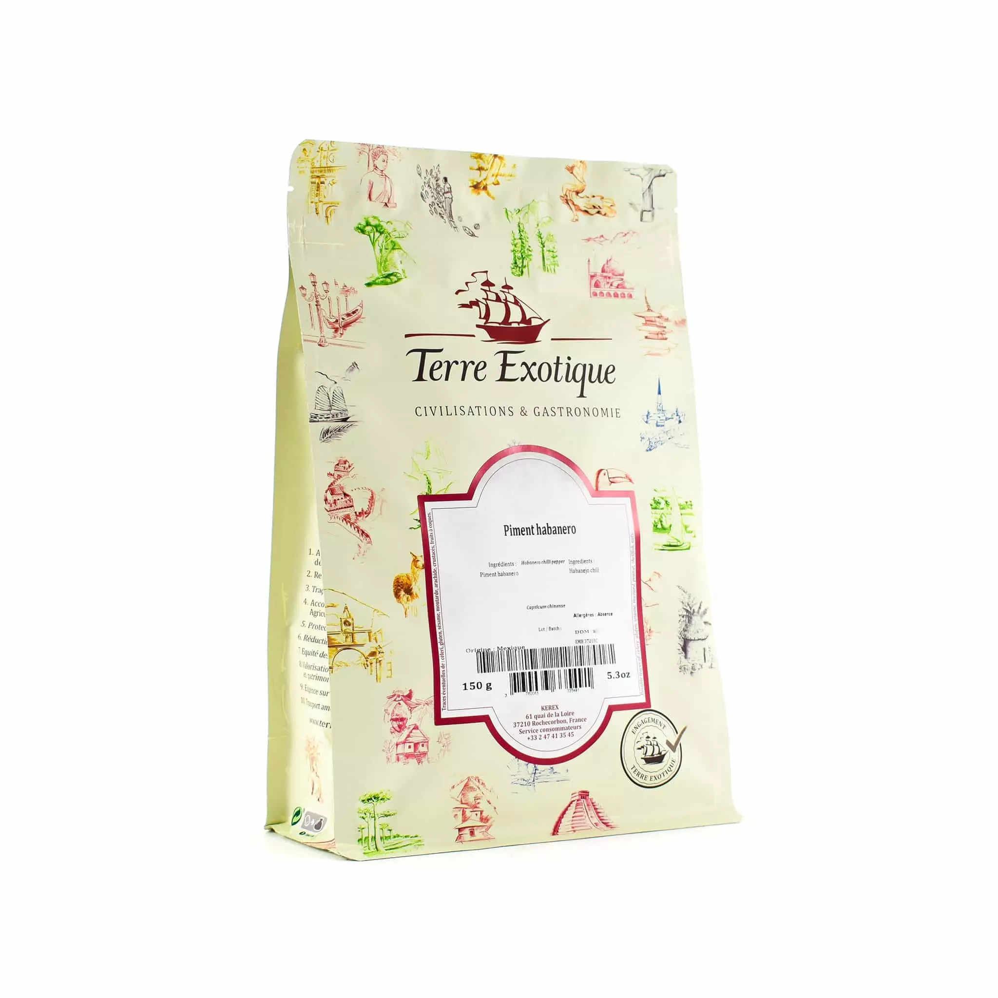 Terre Exotique Habanero Chilli Pepper 150g 3 Terre Exotique Habanero Chilli Pepper 150g