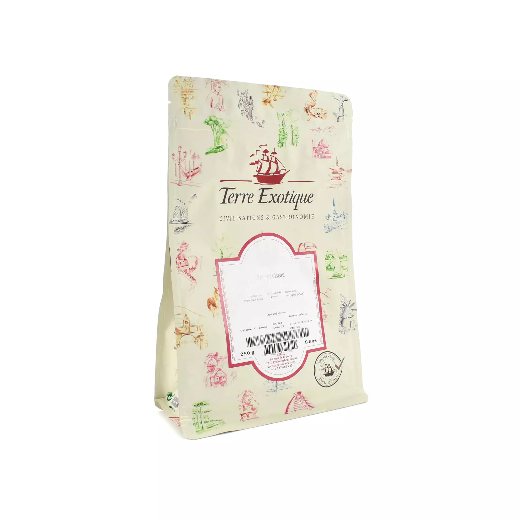 Terre Exotique Bird's Eye Chilli Pepper 250g 3 Terre Exotique Bird's Eye Chilli Pepper 250g