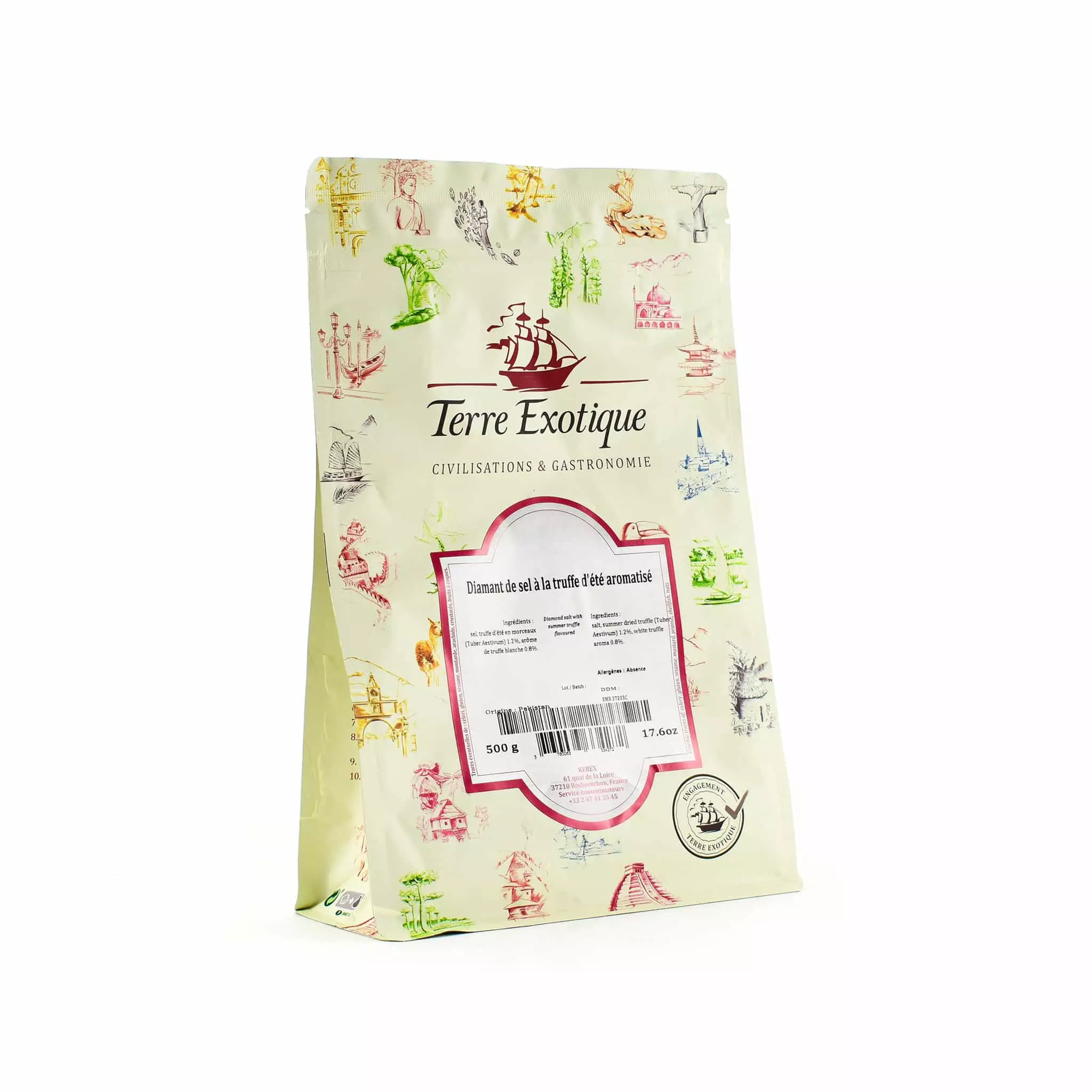 Ingredients Terre Exotique Diamond Salt With Summer Truffle Flavour 500g 3 Ingredients Terre Exotique Diamond Salt With Summer Truffle Flavour 500g