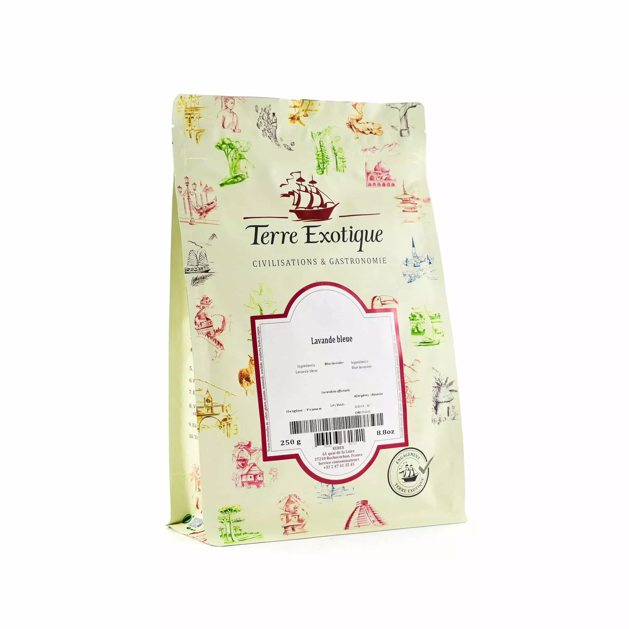 Terre Exotique Dried Blue Lavender 250g Ingredients 3 Terre Exotique Dried Blue Lavender 250g Ingredients