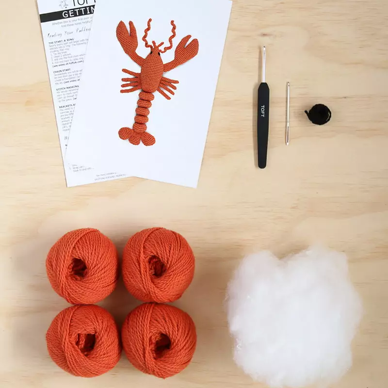 Toft Joanna The Lobster Crochet Kit Gifts 4 Toft Joanna The Lobster Crochet Kit Gifts